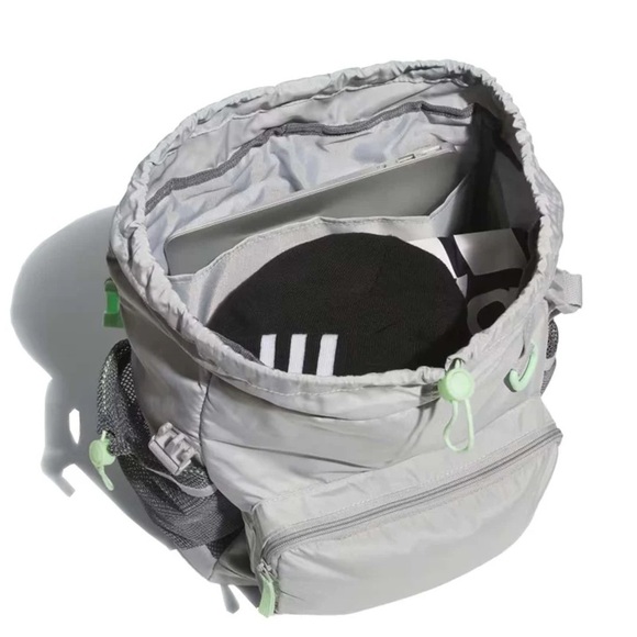 Adidas Light Gray Saturday Backpack - Picture 4 of 9